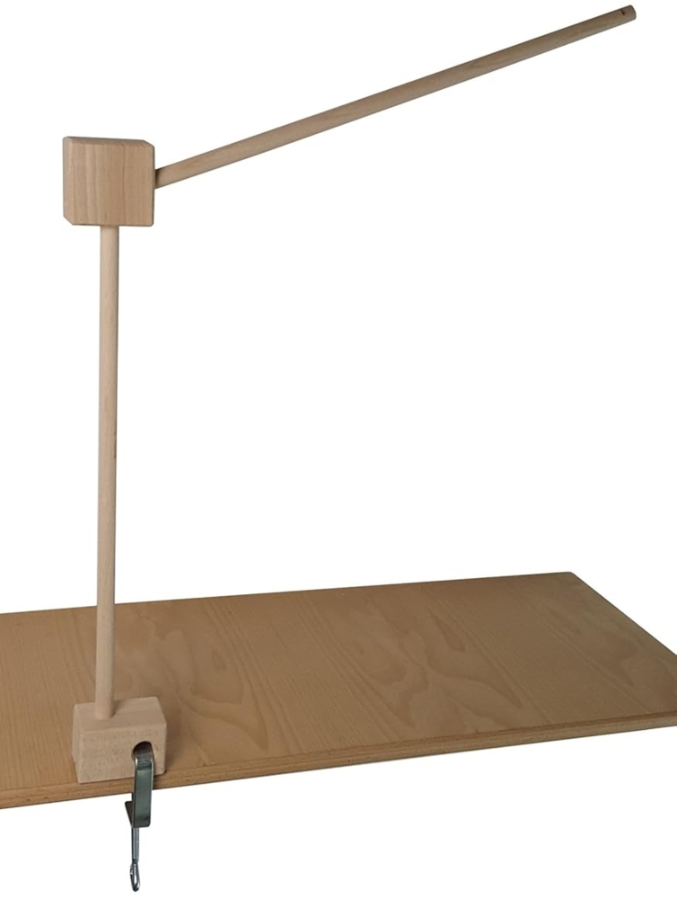 Mobilehalter Holz - 100 % Naturprodukt - mit Sicherungsschraube Bild 1