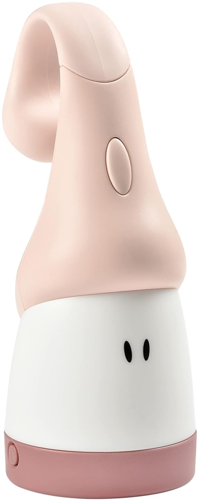 BÉABA - Nachtlicht für Kinder und Babys - Kabellos - Sanftes Licht - Ergonomisch: lässt sich über Griffe und an Gitterbettchen hängen - Leuchtzeit 90 Stunden - Als Taschenlampe verwendbar - Rosa Bild 1