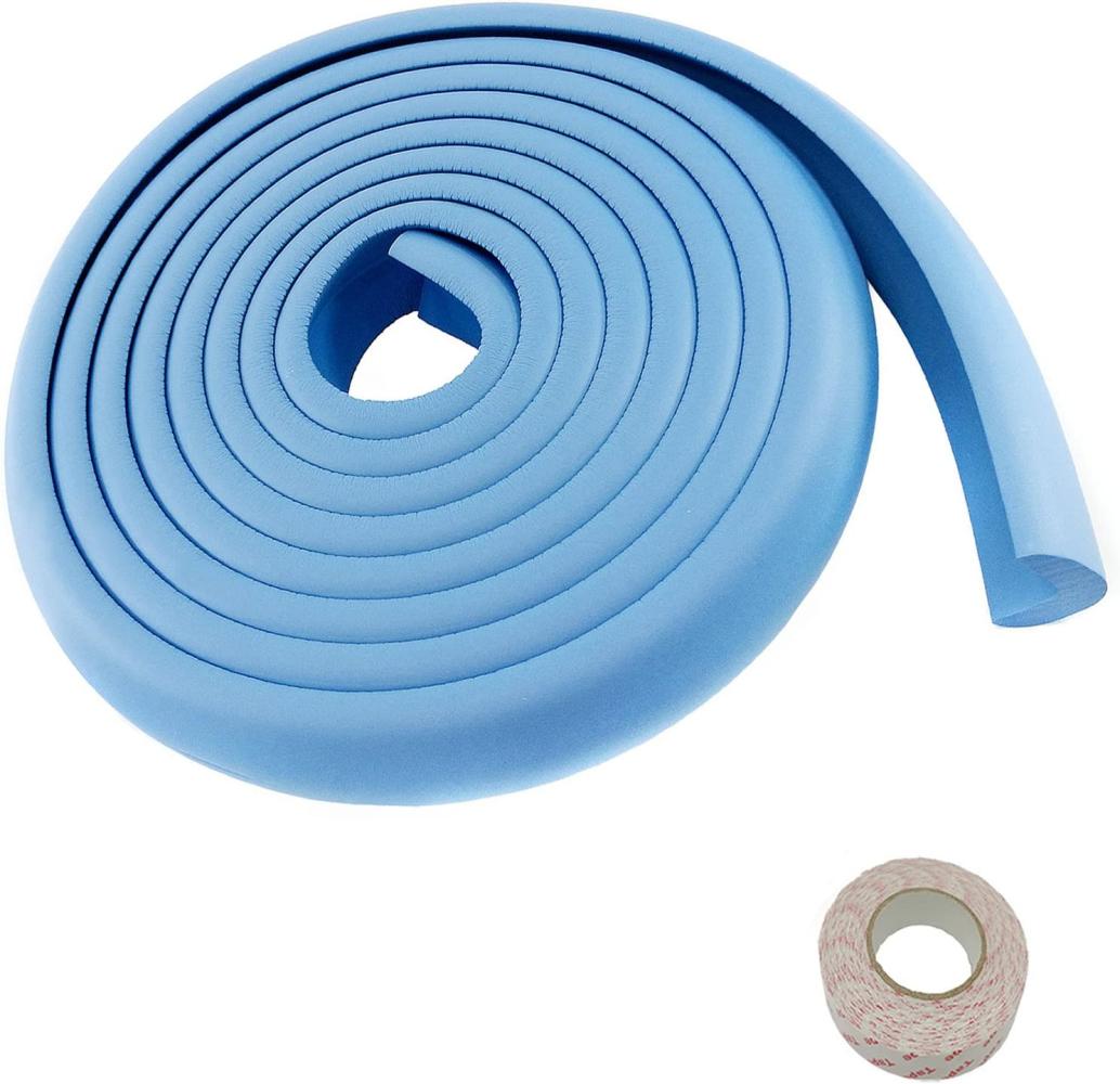 TUKA 5 Meter L-form Kantenschutz Verdicken Schwamm Stoßschutz, Blau, TKD7000 Blue Bild 1