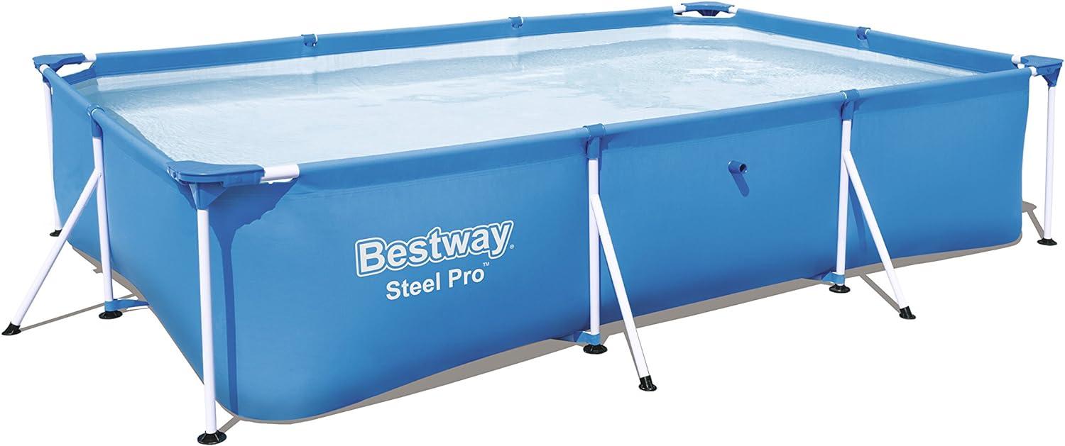 Bestway Frame Pool Deluxe Splash Steel Pro, 300 x 201 x 66 cm, blau Bild 1