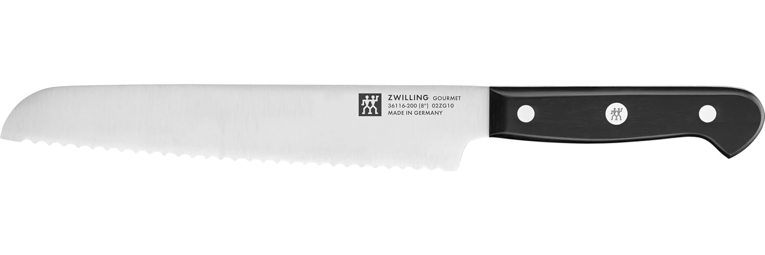 Zwilling 'Gourmet' Brotmesser, Stahl schwarz, 20 cm Bild 1