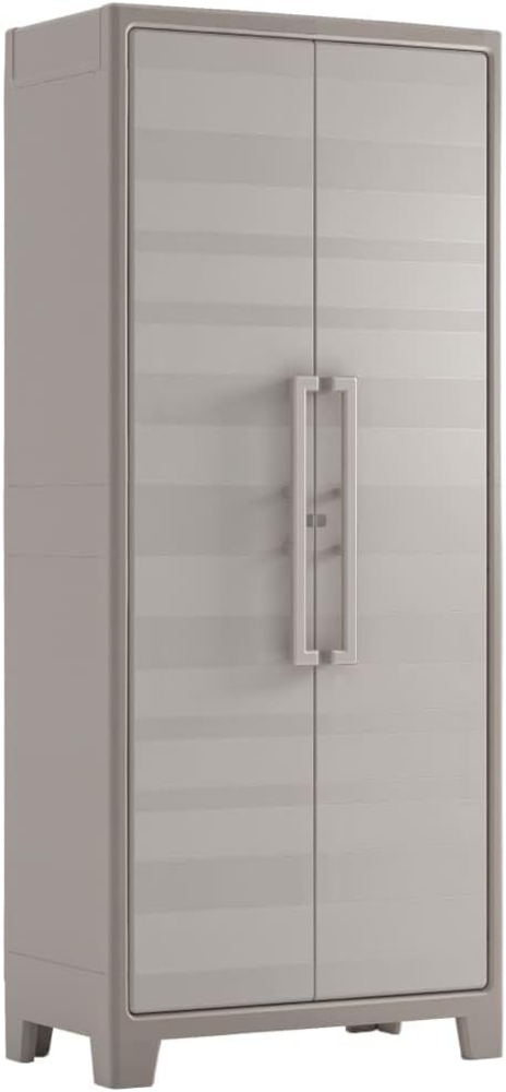 Keter Lagerschrank mit Regalböden Gulliver Beige und Braun 182 cm Bild 1