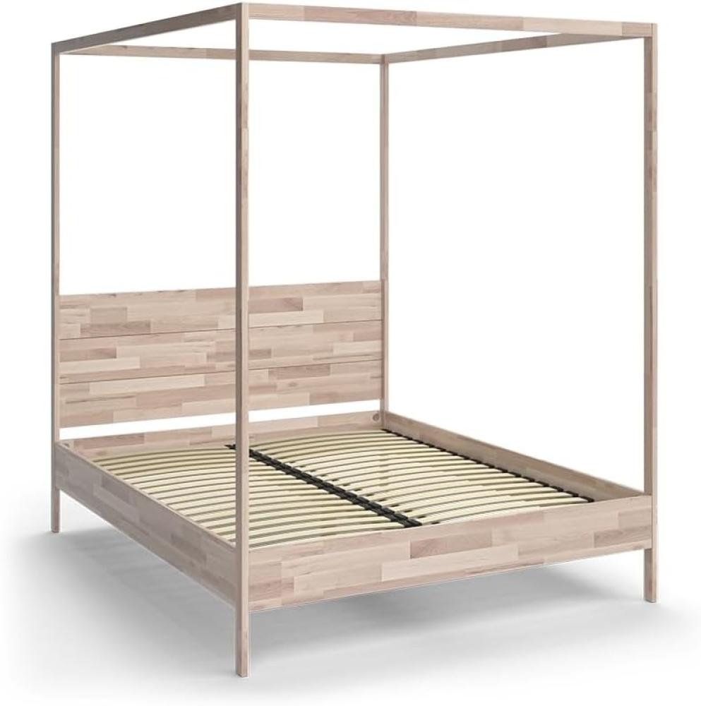 Vitalispa Schlafzimmerbett Lotti Naturholz 165 x 210 cm Bild 1