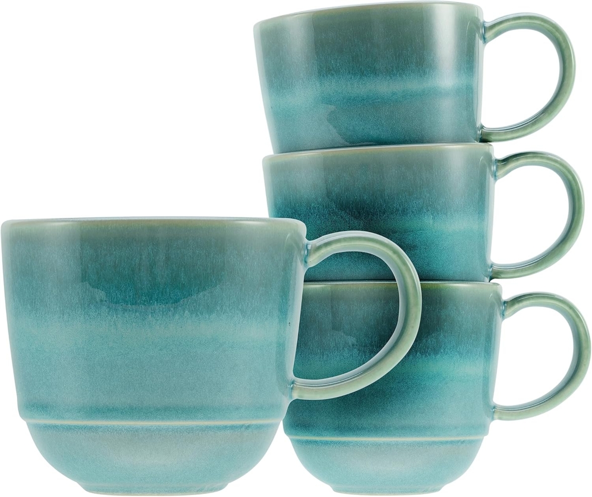 CreaTable Becher Yuki, 4-tlg, Steinzeug, 370 ml, 4-teilig Bild 1