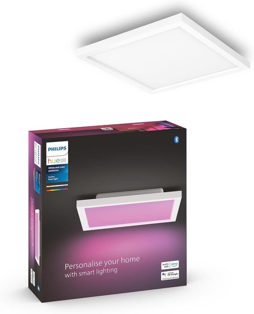 Philips Hue White & Col. Amb. Surimu Panel 30x30cm Weiß Bild 1