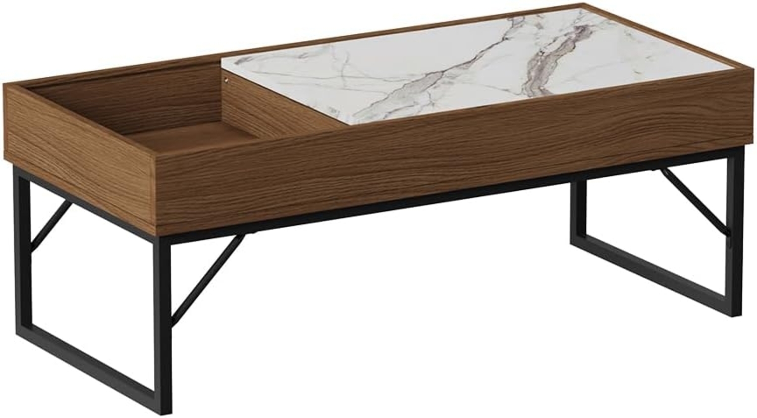 Couchtisch Lunero Nussbaum 105 x 50 cm Vicco Bild 1