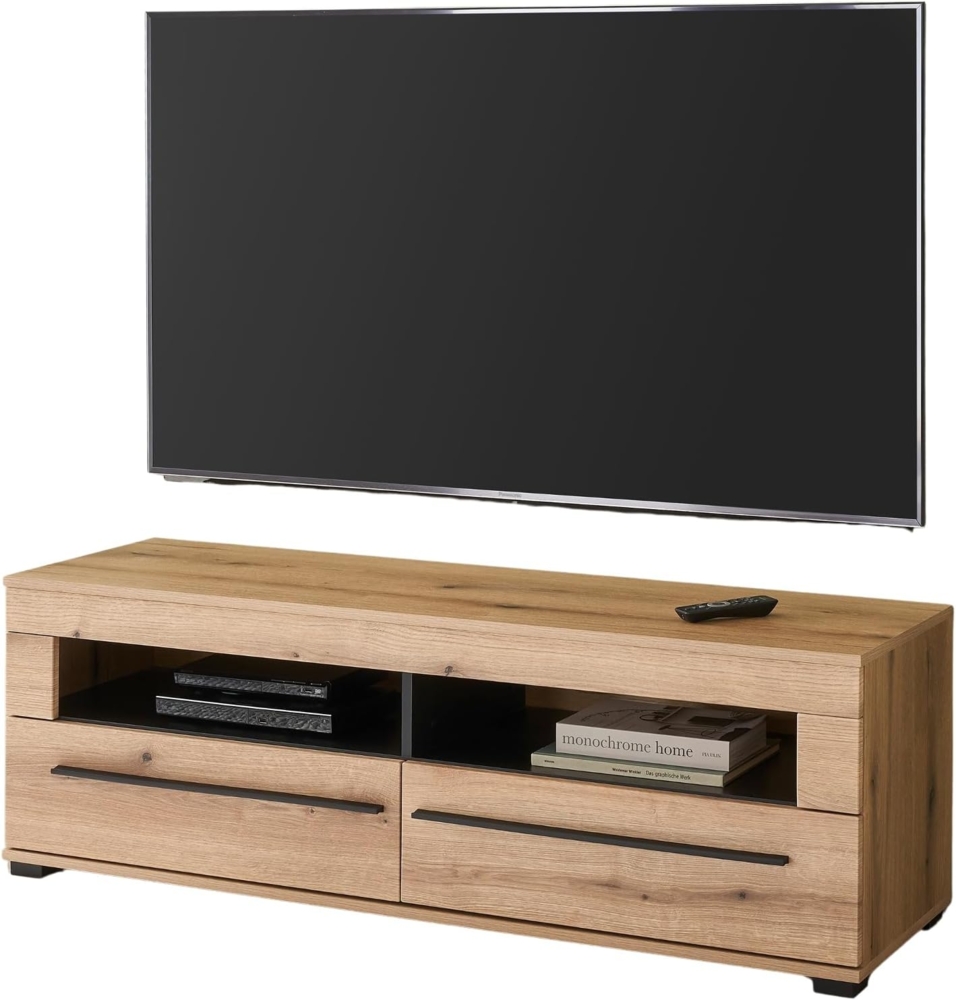 TV-Lowboard Design-D in Evoke Eiche 140 cm Bild 1
