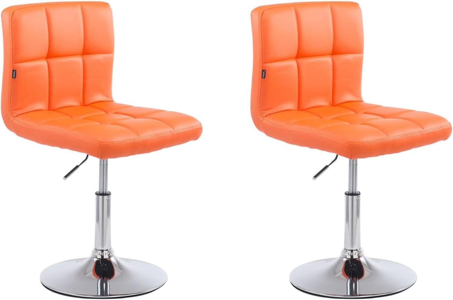 2er Set Lounger Palma V2 Kunstleder, orange Bild 1