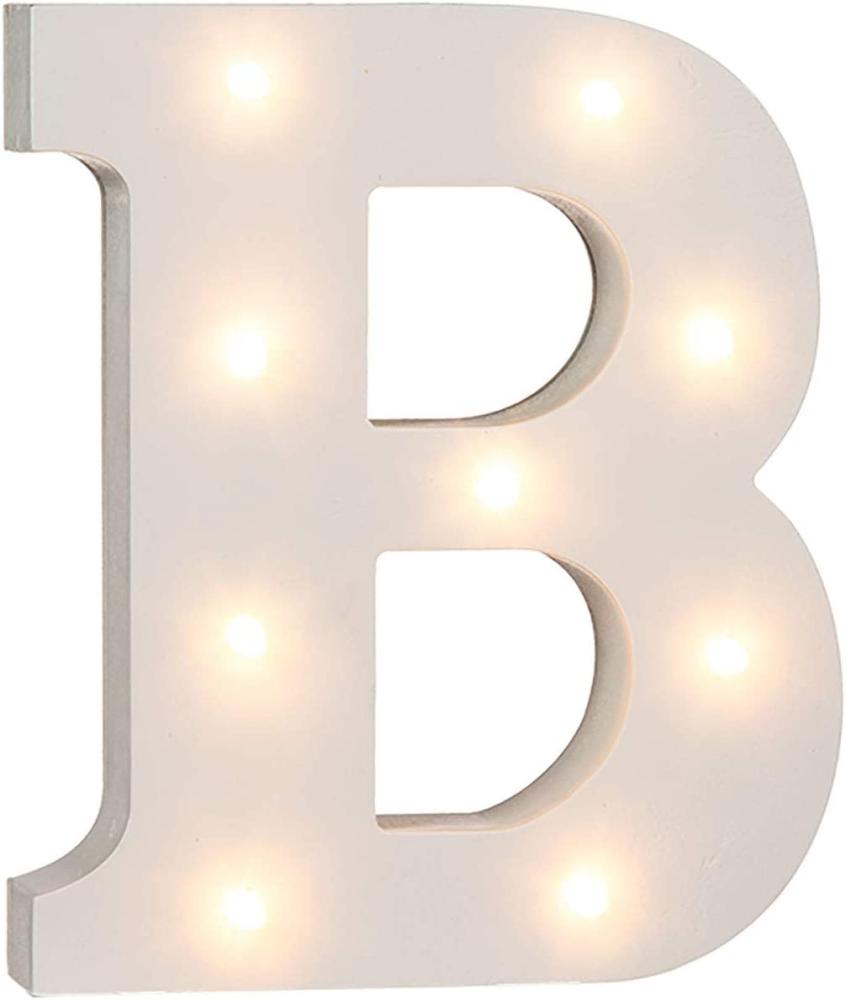 Beleuchteter Holz-Buchstabe B, mit 9 LED Bild 1