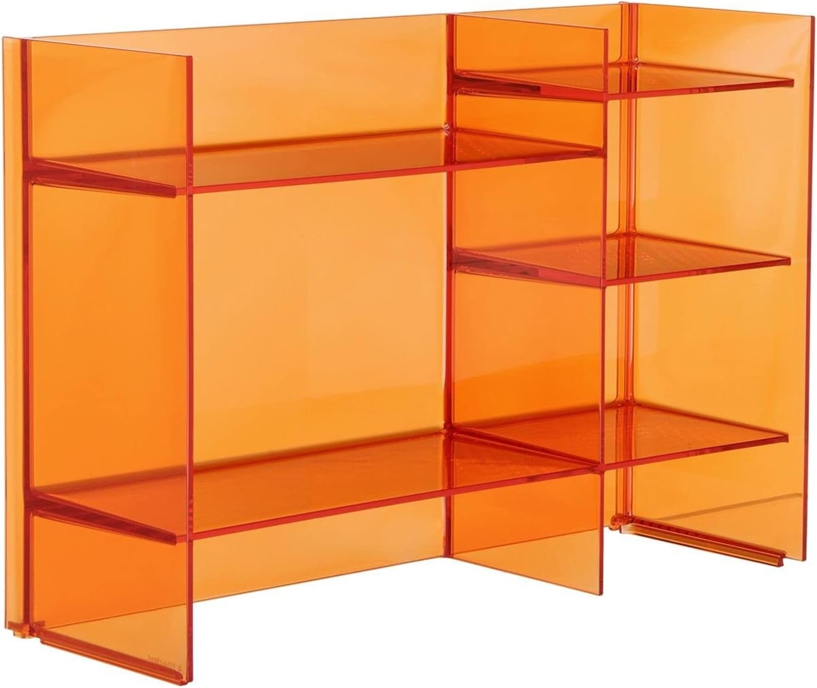 Kartell Sound-Rack, Bambus, orange Dark, 26 x 53 x 75 cm Bild 1