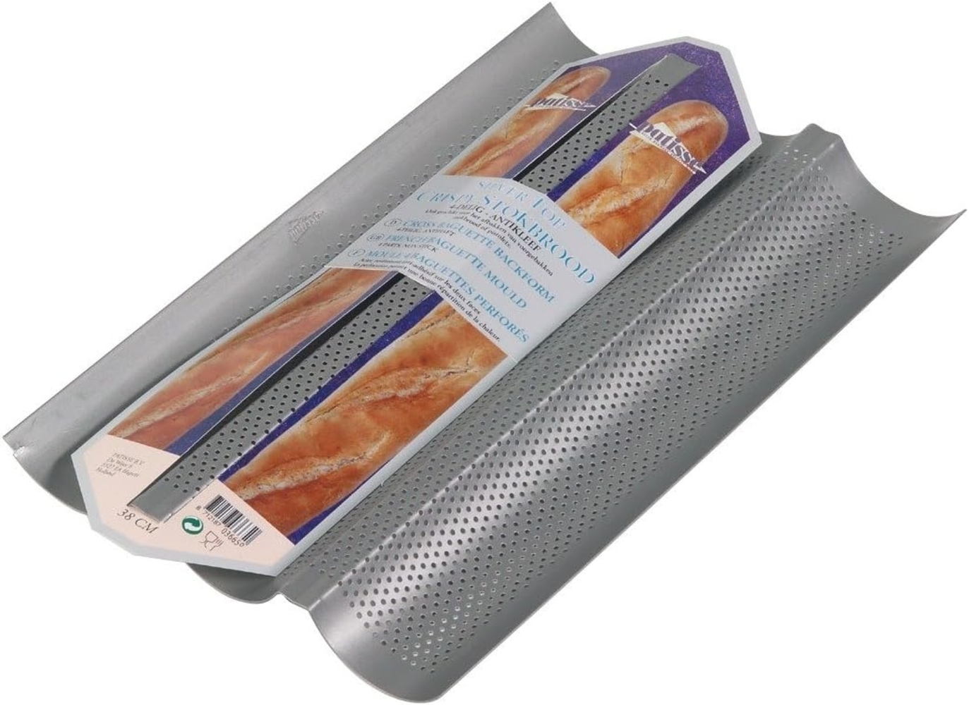 Patisse Patisse Backform für 3 Baguettes 38x24cm Silver-top P03664 Bild 1