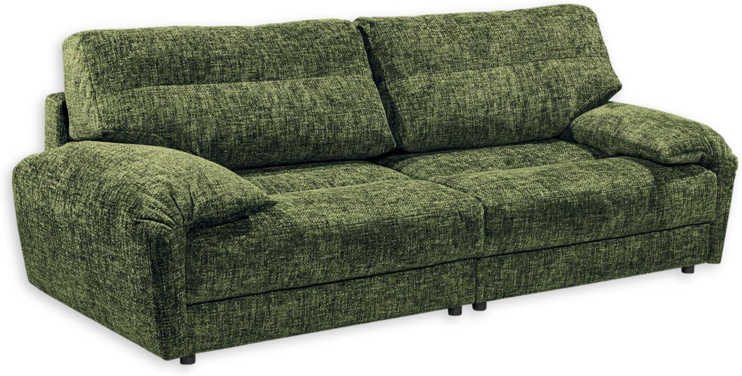 Stella Trading PRINCETON Big Sofa in Winter Moss - Bequeme Wohnzimmer 3-Sitzer Couch - 256 x 95 x 112 cm (B/H/T) Bild 1