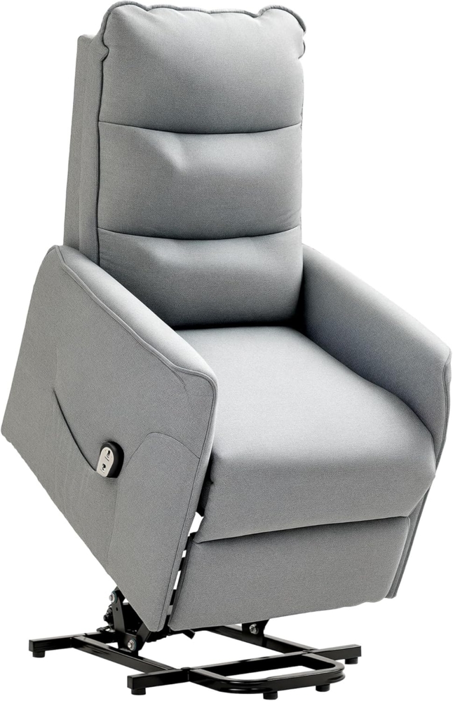 HOMCOM Relaxsessel mit Aufstehhilfe Elektrisch TV-Sessel mit Fernbedienung, Seitentasche (Ruhesessel, 1-St, TV-Sessel) Bild 1