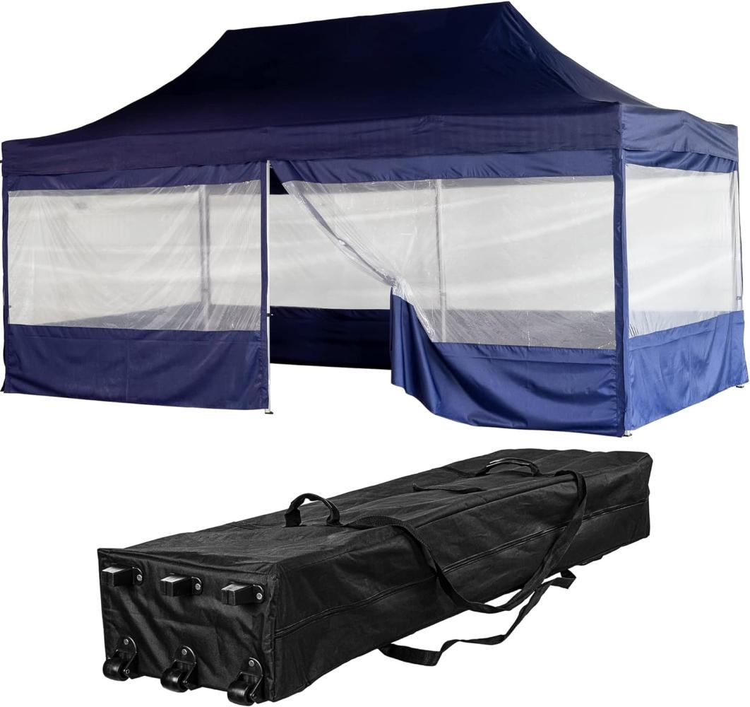 INSTENT® Faltpavillon blau, 3x6m Bild 1