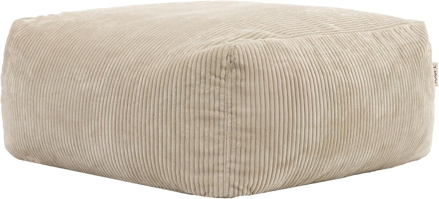 icon Sitzsack Modulares Hocker aus Cord Flauschig „Zen“, Schaumstoff Füllung, für Wohnzimmer, für Schlafzimmer Bild 1