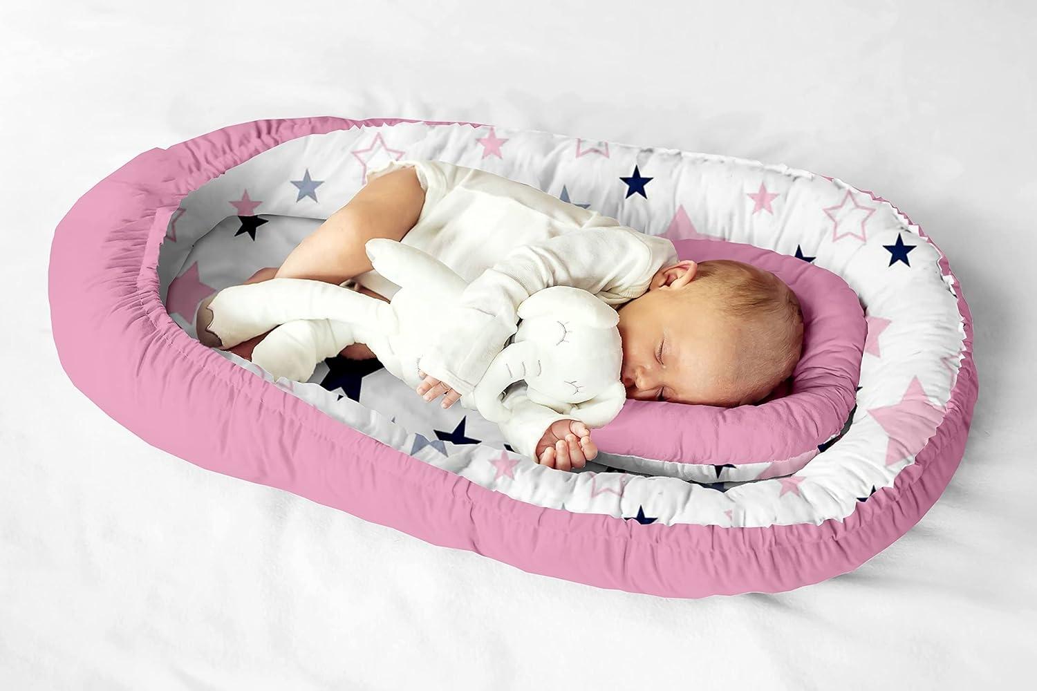 Multifunktionale Kuschelnest Babynest Kokon für Babys und Säuglinge, Nestchen, Reisebett, 100% Baumwolle, antiallergisch Bild 1