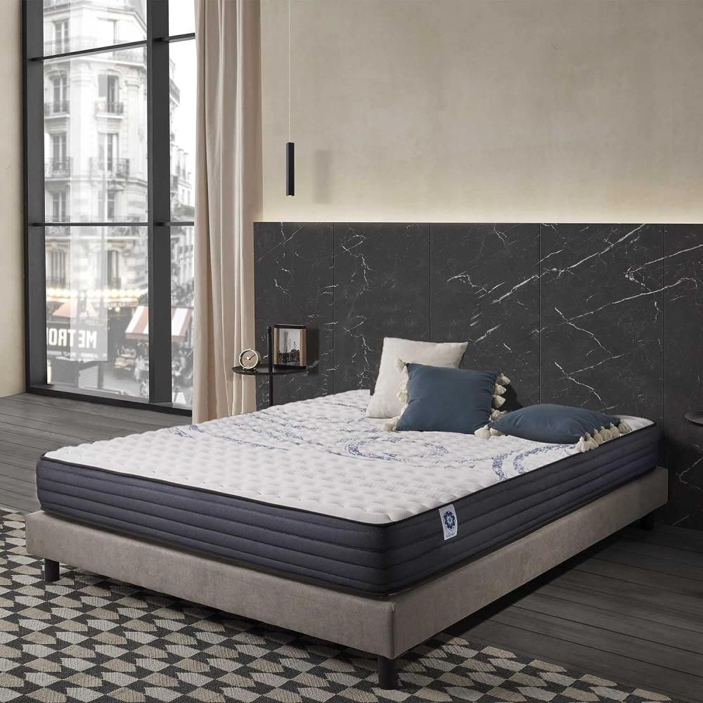 naturalex | Perfectsleep | Matratze 140x200 cm | Memory und Blue Latex-Technologie Extra Komfort HR | Fester Halt mit Atmungsaktivem Schaumstoff | Ergonomisch Entspannend und Hypoallergen Bild 1