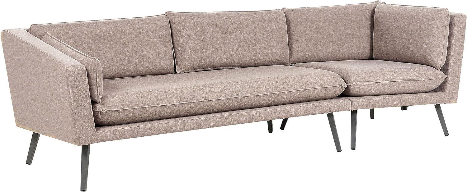 Gartensofa LORETELLO Polyester Beige Rechtsseitig Bild 1