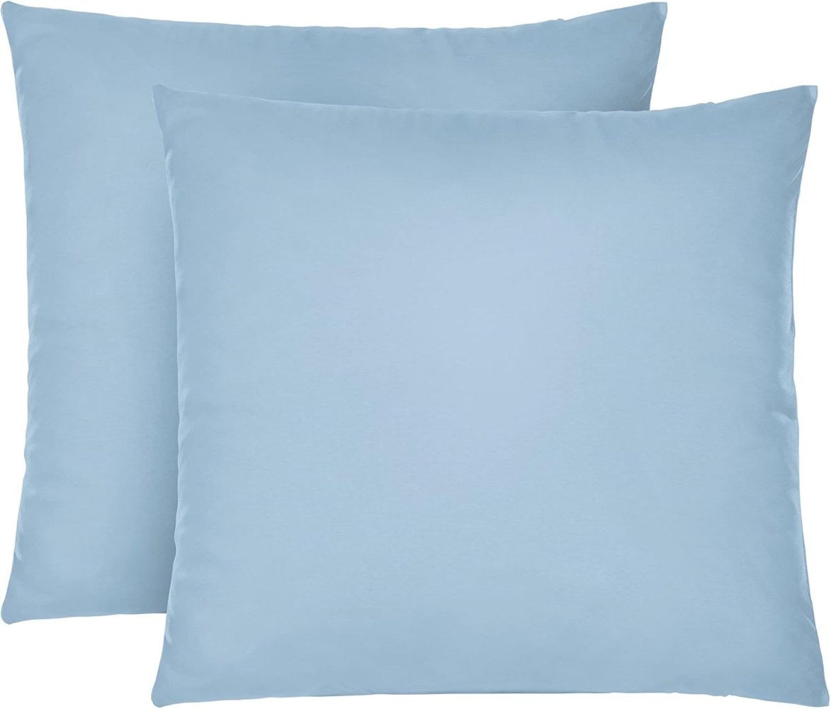 biberna Feinjersey-Spannbetttuch 0077144, eisblau, 2x 80x80cm Bild 1