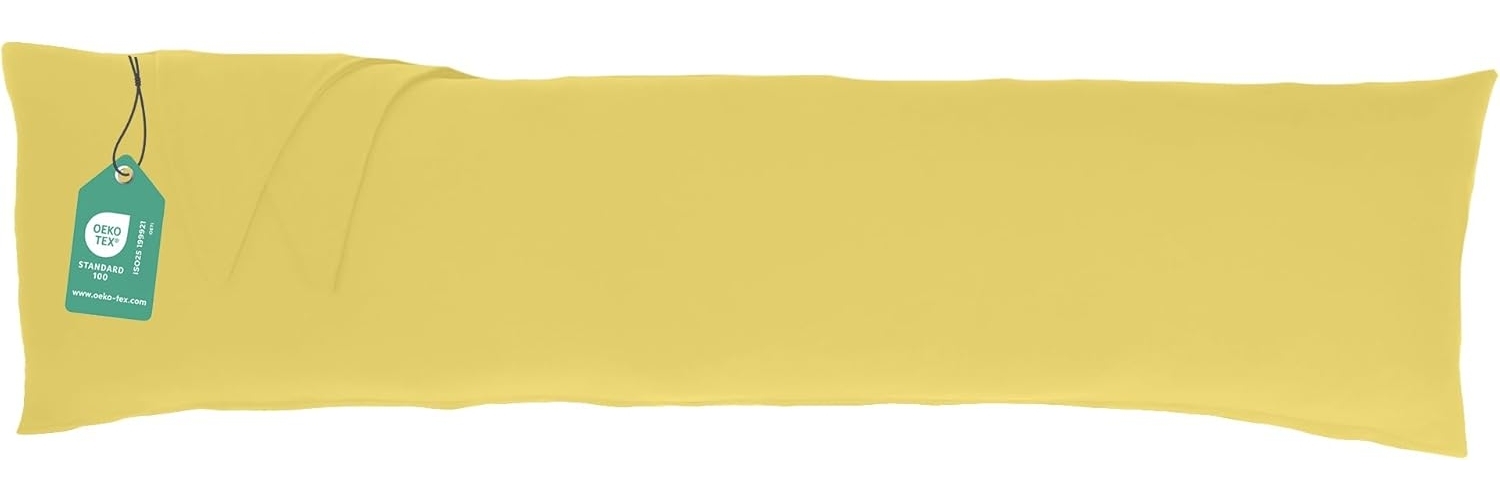 Livessa Seitenschläferkissen Bezug 40x145 - Verdeckter Reißverschluss an der langen Seite, aus%100 Baumwolle Jersey Stoff, Ultra weich und atmungsaktiv, Oeko-Tex Zertifiziert Bild 1