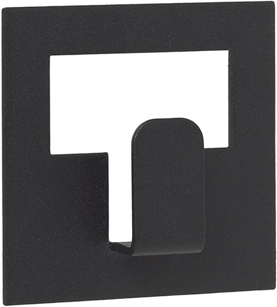 Blomus Handtuchhaken Vindo Small, Handtuchhalter, Wandhaken, Stahl pulverbeschichtet, Black, 6 x 6 cm, 64176 Bild 1