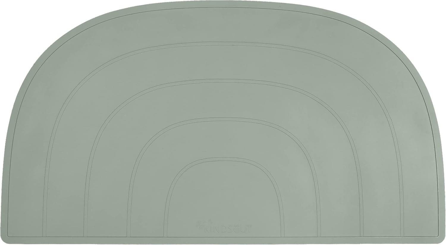 Kindsgut Platzdeckchen Regenbogen, Tischset, Unterlage in kinderfreundlichem Design und dezenten Farben, Pistazie Bild 1