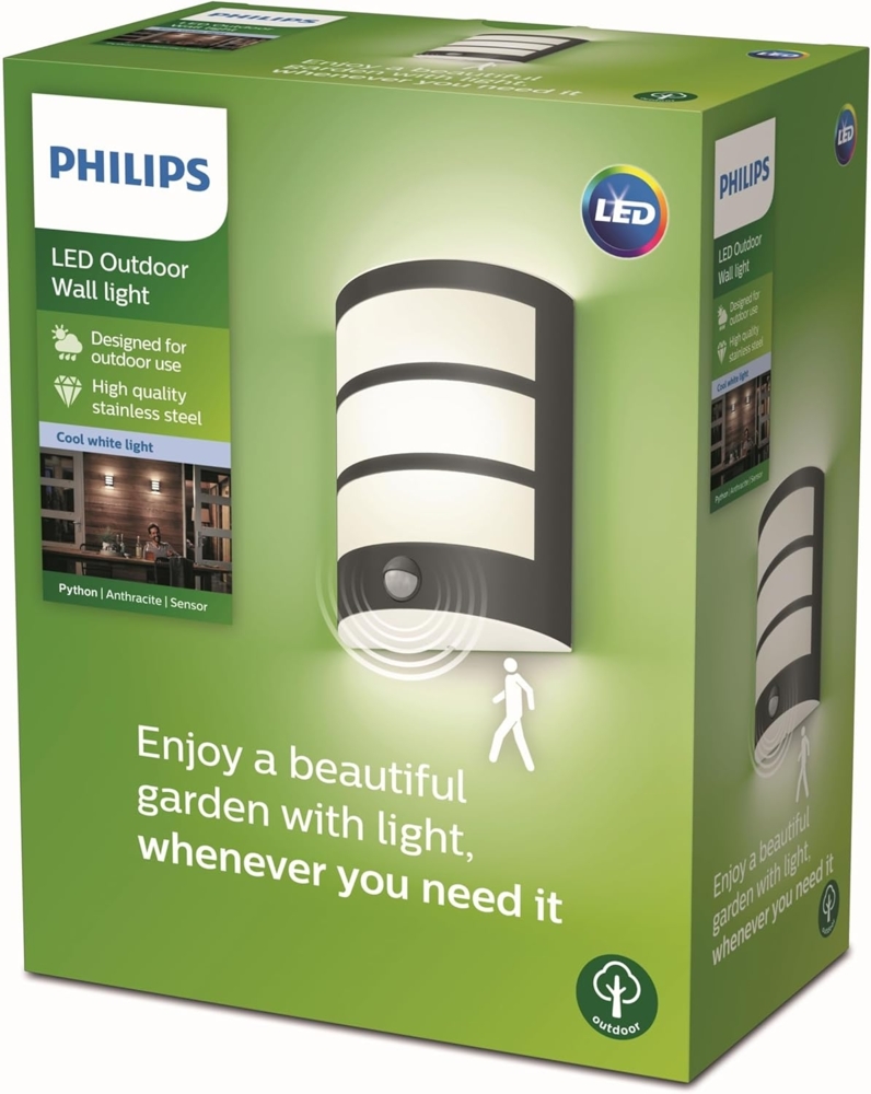 Philips Python Wall IR 4000K Anthrazit Bild 1