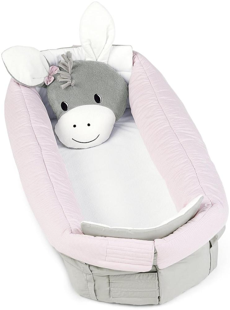 Sterntaler 'Esel Emmi' Babynest rosa/grau Bild 1