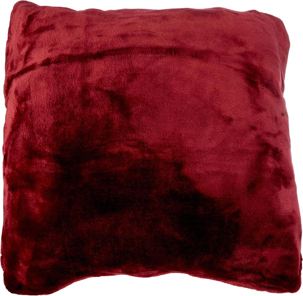 Gözze - Premium Cashmere-Feeling Kissenbezüge, 500 g/m², 50 x 50 cm - Bordeaux Bild 1