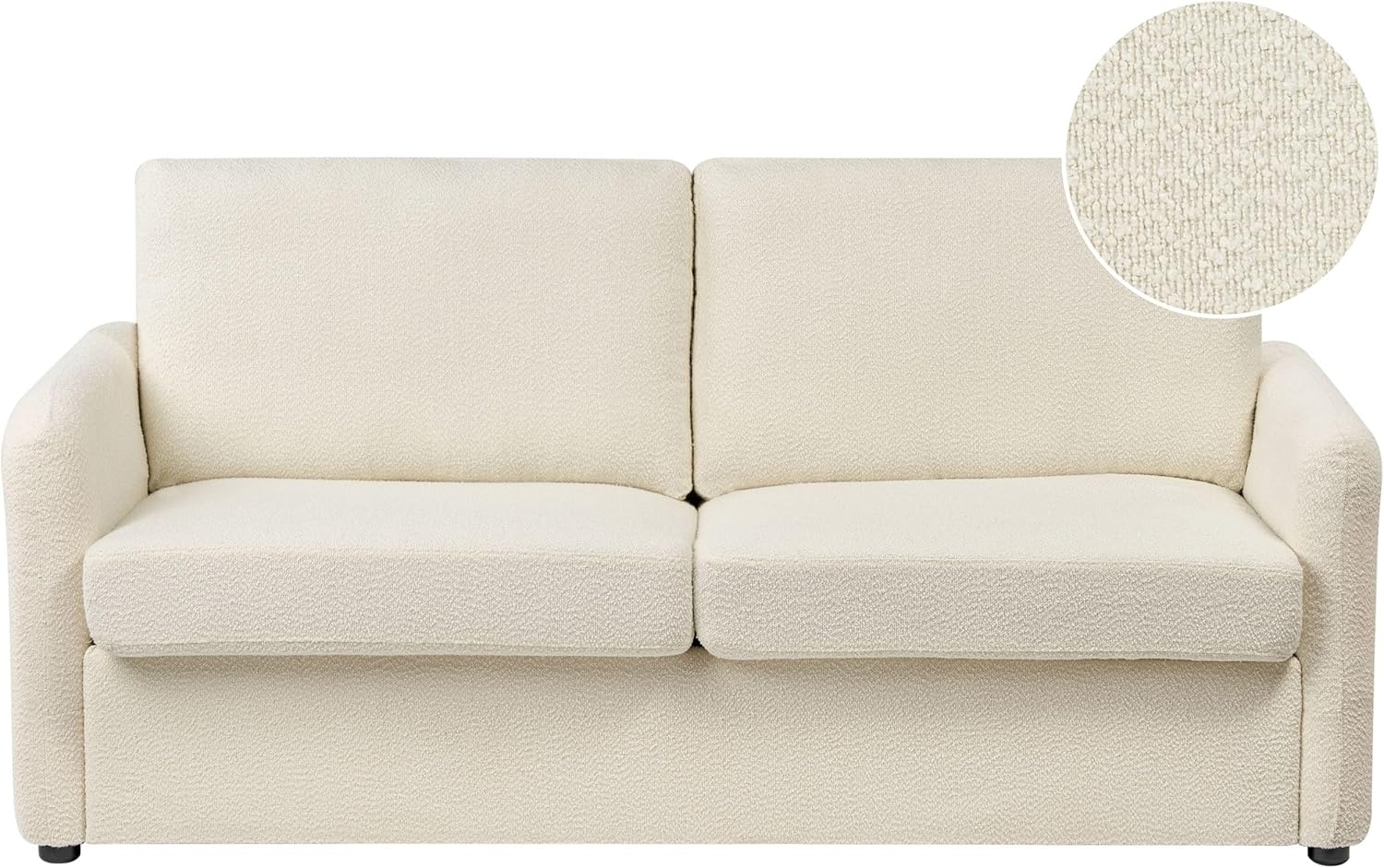 Schlafsofa BENNAS Helles Beige Bouclé Bild 1