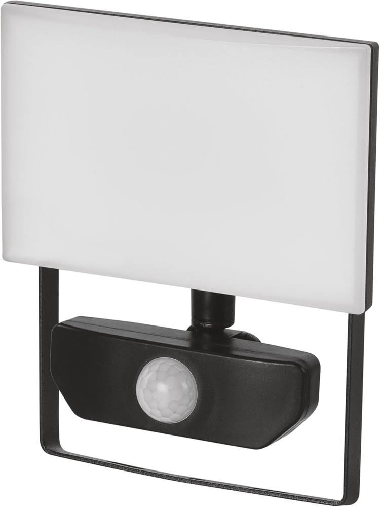 EMOS - LED-Strahler Tambo mit Bewegungsmelder - dünnes Aluminium Flutlicht - wasserdicht - neutralweiß (4000 K) - 2000 lm - 20 W - 25 000 Std. - Abstrahlwinkel 120° - für Außenbereich - schwarz Bild 1