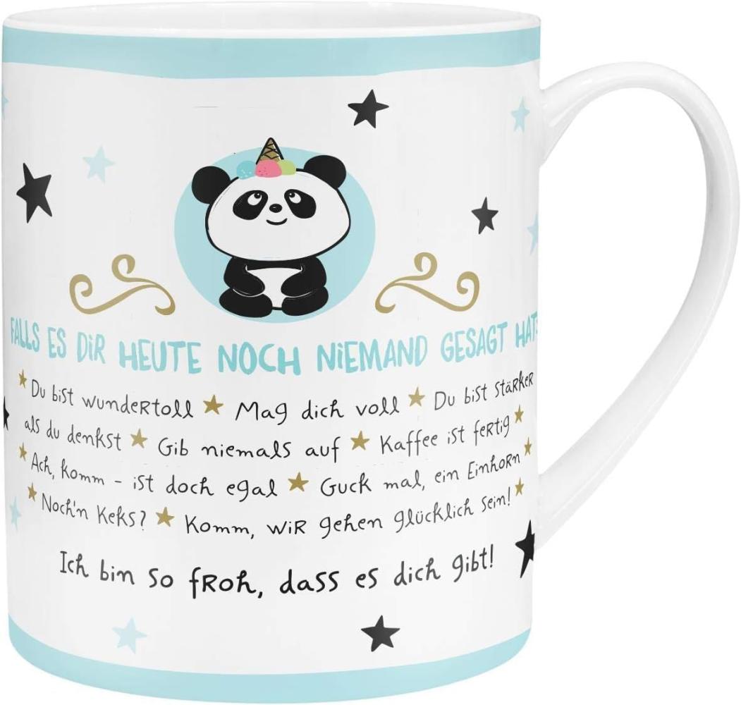 XL-Tasse Panda mit Botschaft Bild 1