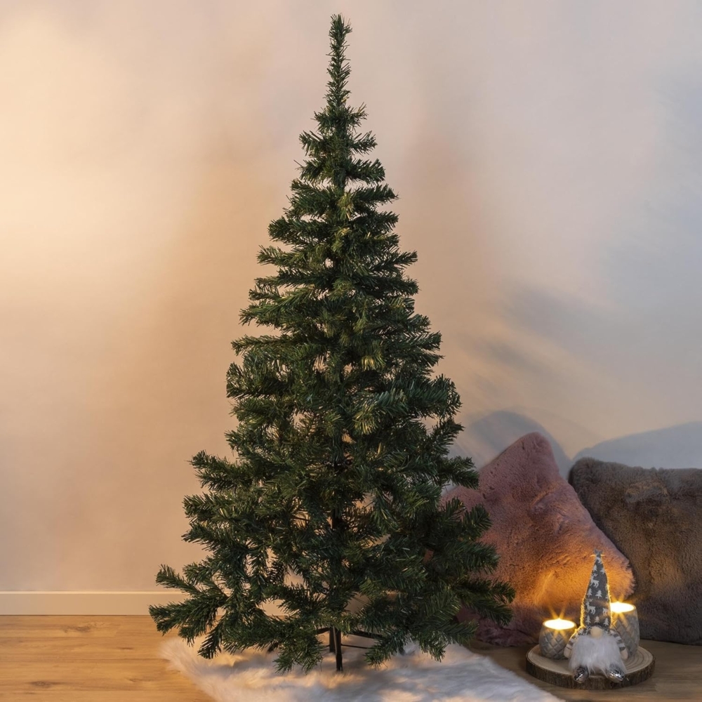 Weihnachtsbaum 150cm mit Metallständer grün Bild 1