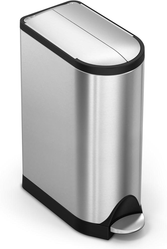 simplehuman 18 Liter, schmetterling Treteimer, gebürsteter Stahl, 10 Jahre Bild 1