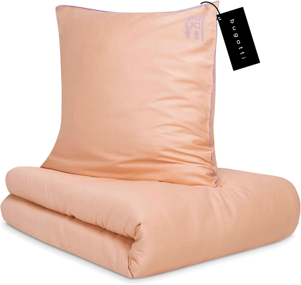 bugatti Bettwäsche Satinbettwäsche bugatti, Mako-Satin, 2 teilig, mit edler Paspelierung Bild 1