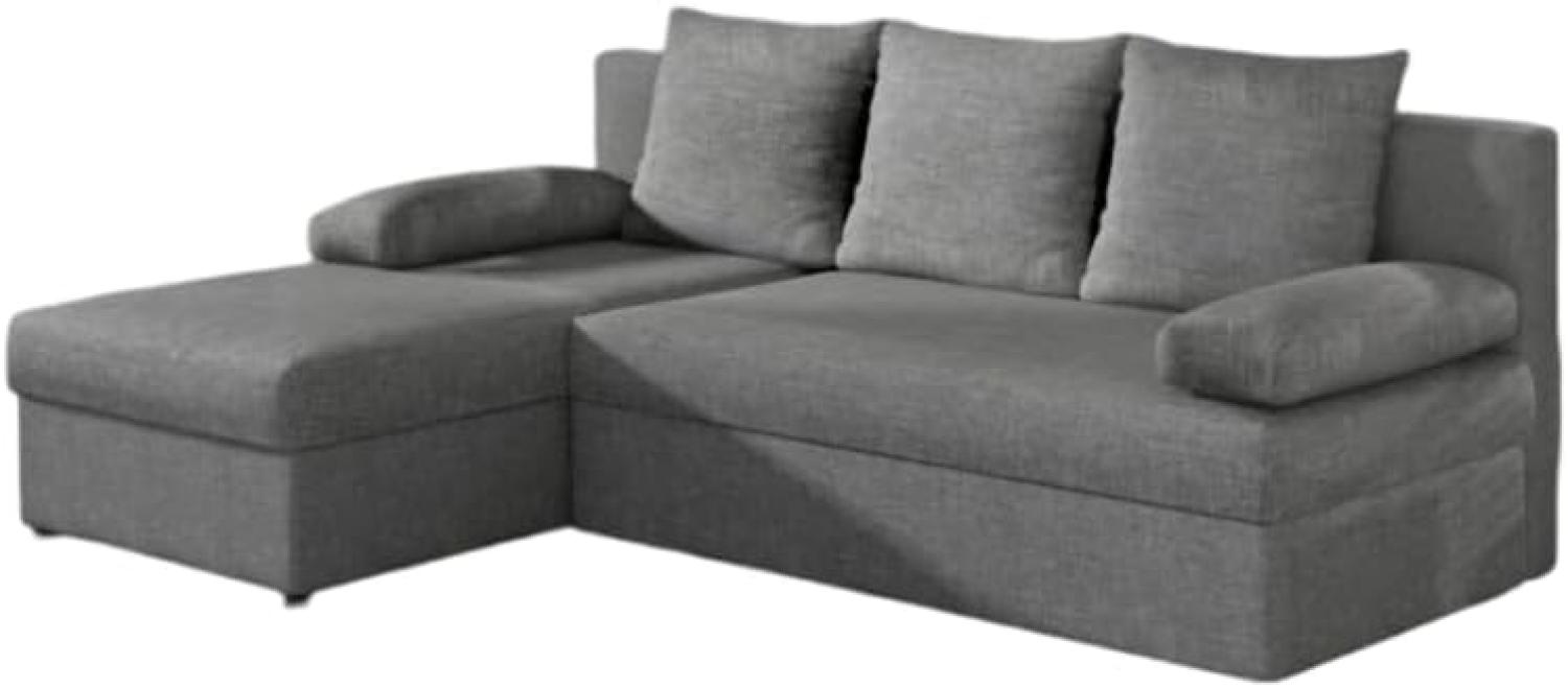 Designer Sofa Cali mit Stauraum und Schlaffunktion Grau Links Bild 1