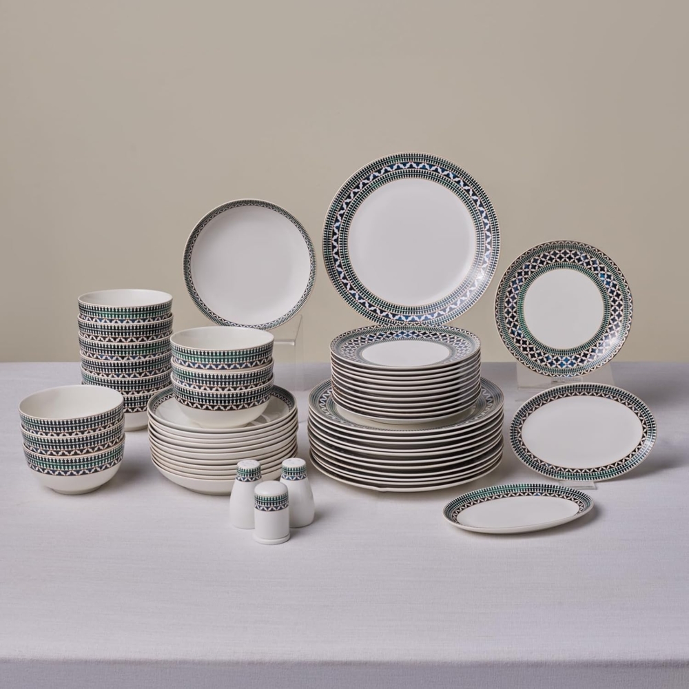 Karaca Geschirr-Set Karaca Forever Bone New Cordoba 53-teiliges 12-Personen Geschirrset Bild 1
