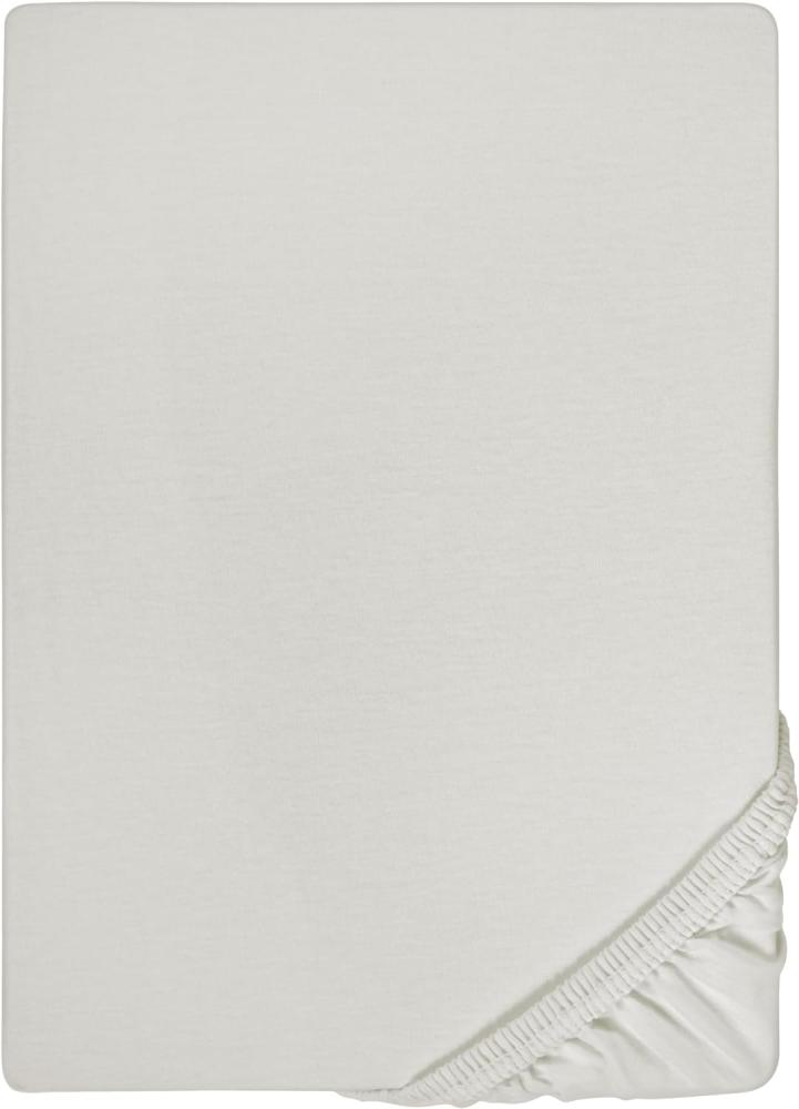 biberna Feinjersey-Spannbetttuch 0077144 grau 1x 140x200 cm - 160x200 cm Bild 1