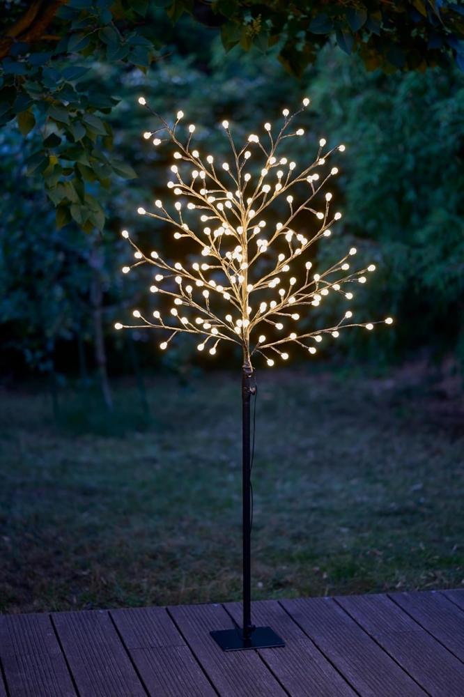 Northpoint LED Baum LED Baum 150 LEDs Timer 6h On 18h Off Mit Kabel Heringe Bild 1