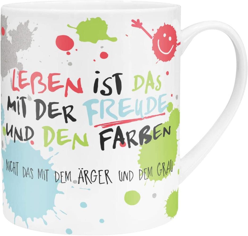 XL-Tasse Leben ist das mit der Freude Bild 1