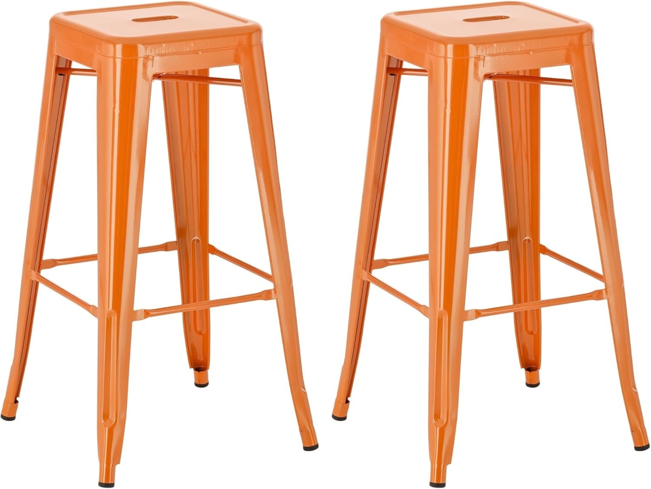 2er Set Barhocker Joshua, orange Bild 1