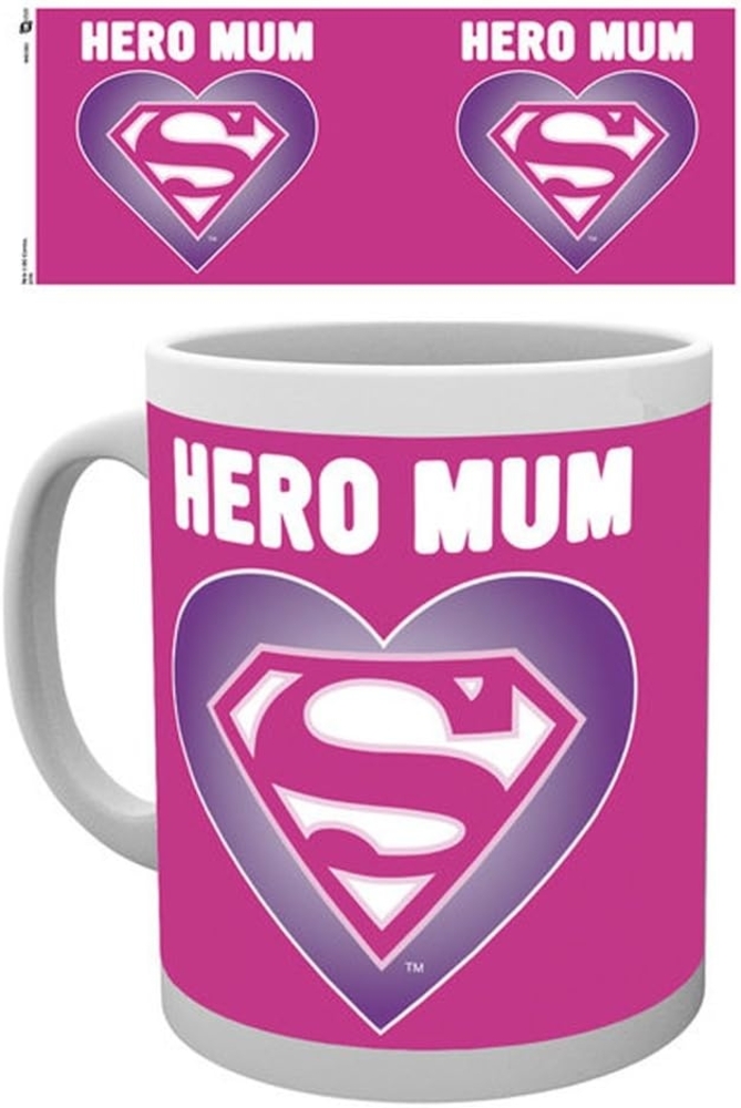 empireposter DC Comics Supermum Größe (cm), ca. Ø8,5 H9,5 Lizenz Tasse, NEU Beschreibung: Keramik Tasse, weiß, bedruckt, Fassungsvermögen 320 ml, offiziell lizenziert, spülmaschinen und mikrowellenfest Bild 1