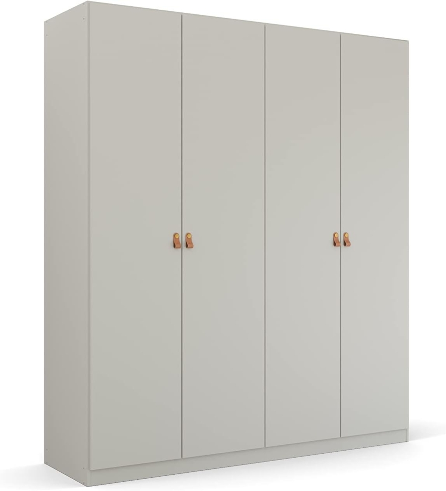 Kleiderschrank Drehtürenschrank Quadra-Spin | 4-türig | seidengrau | 181x210 | Griff Homey Bild 1