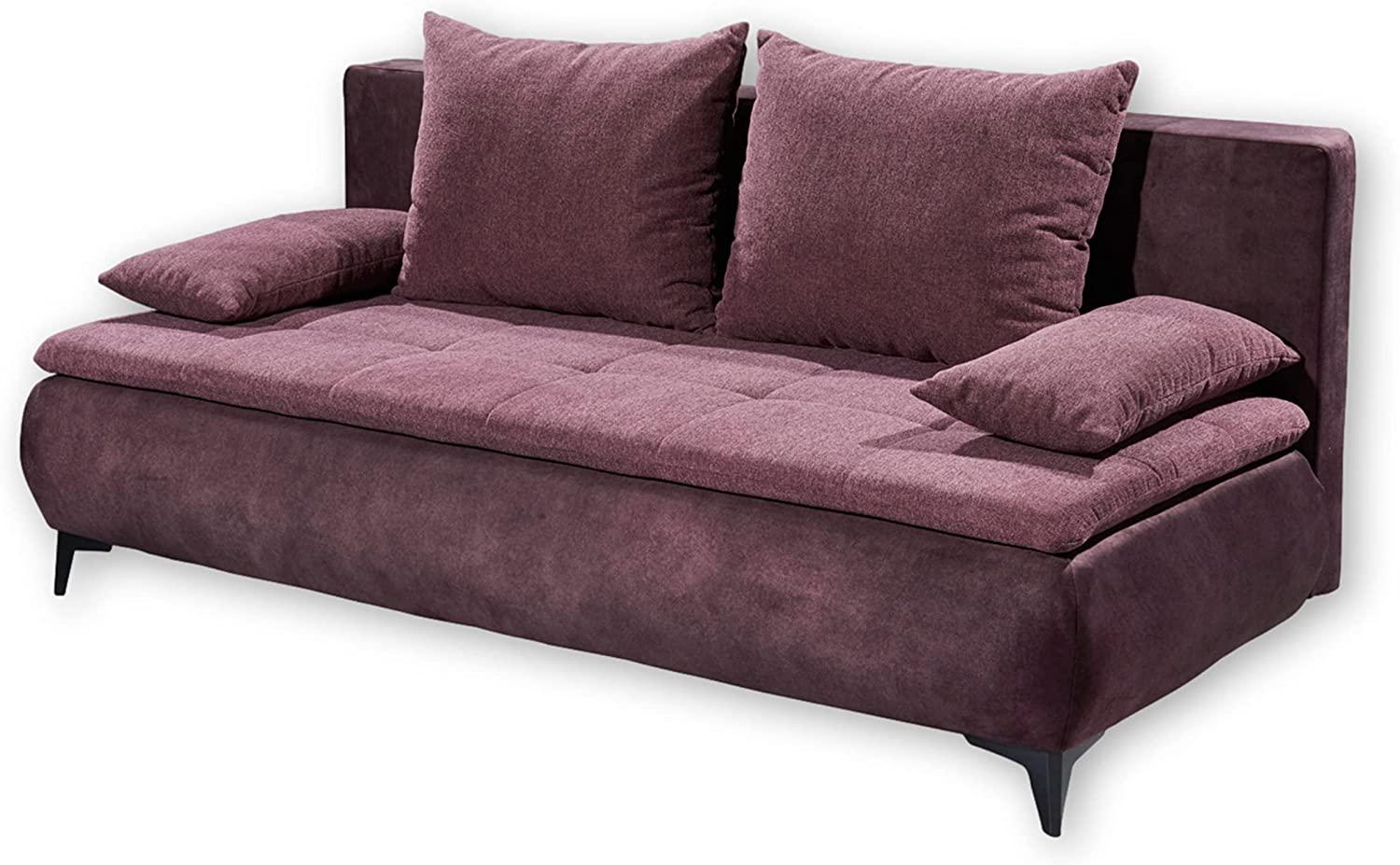 Schlafsofa ZOE, Aubergine Bild 1