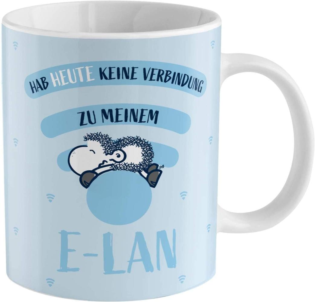 Sheepworld Zaubertasse mit Motiv "E-LAN"| Motiv-Wechsel-Tasse, Porzellan, 35 cl, Tasse mit Spruch, Geschenkbox | Geschenk lustig, Überraschung | 47062 Bild 1