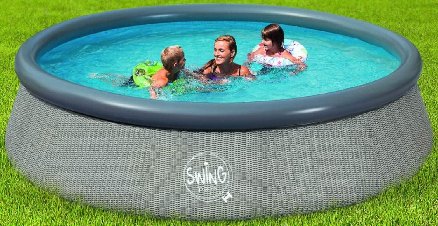 WICKER SWING Pools - 3,66m x 0,91m im Korbflecht-Design Bild 1