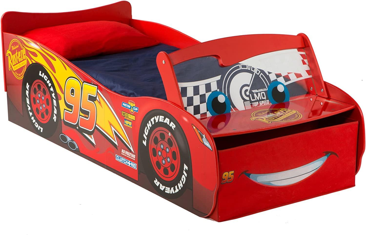 Worlds Apart 'Lightning McQueen' Kinderbett 70x140 cm, inkl. beleuchteter Windschutzscheibe Bild 1