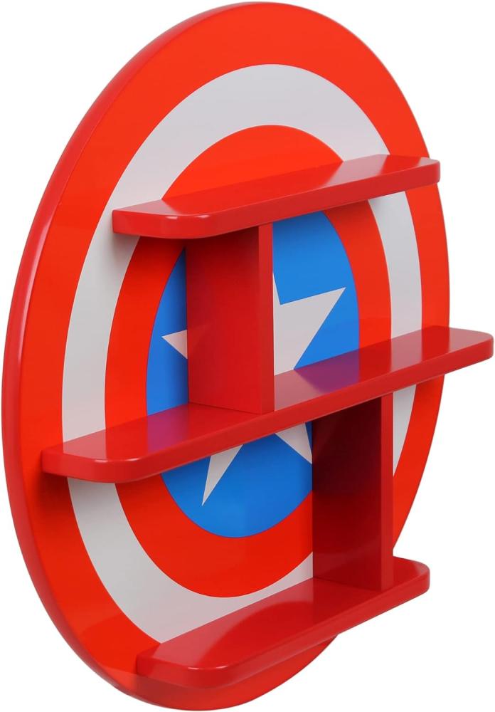 Disney Captain America Wandregal mit 3 Ebenen, mit Stauraum für Kinder Bild 1