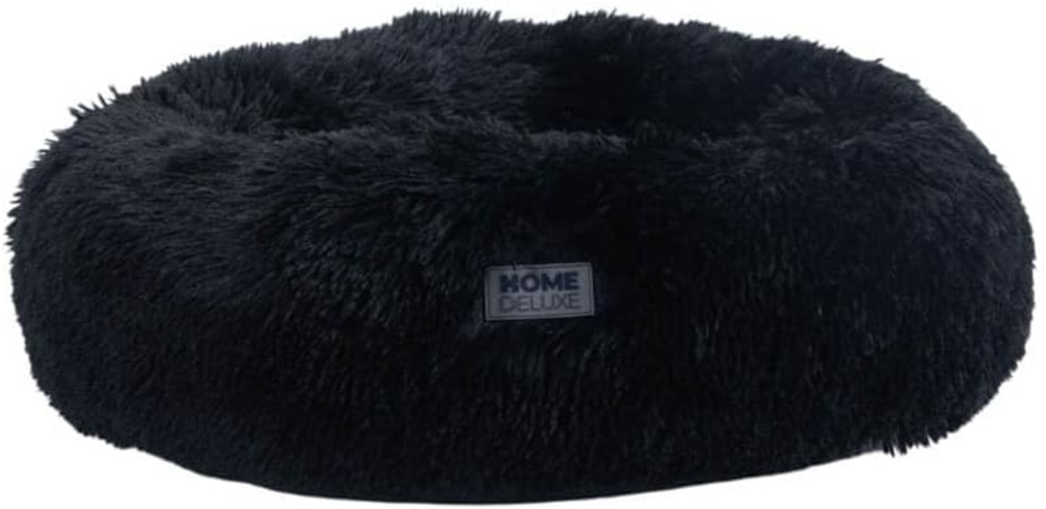 HOME DELUXE Haustierbett MUFFIN - 60 x 60 cm Schwarz Bild 1