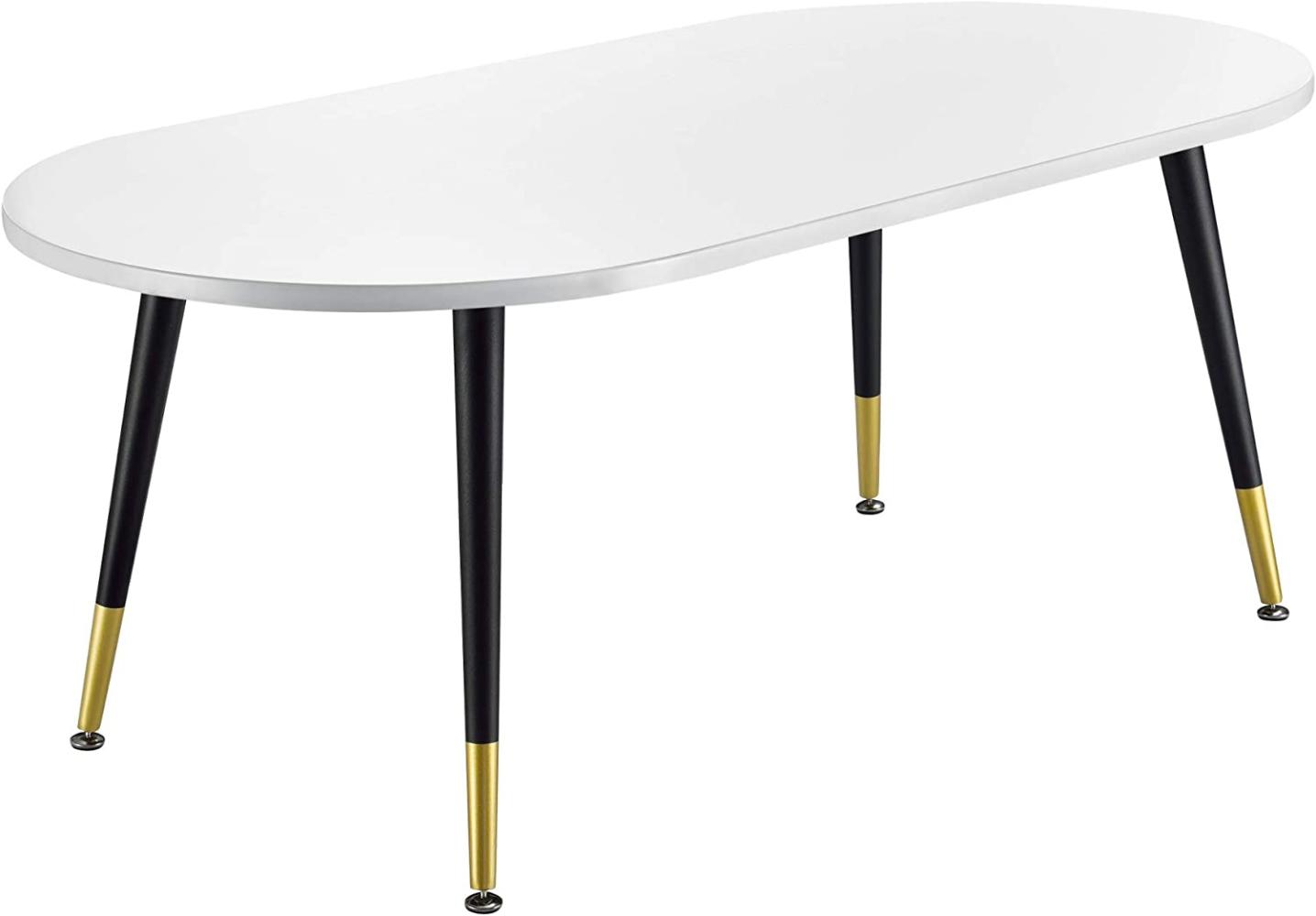 Couchtisch Fontana 47 x 120 x 60 cm Eichenoptik Weiß en. casa Bild 1
